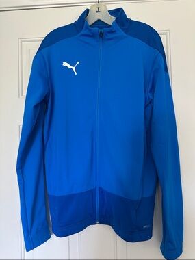 Puma Men’s Electric Blue Full-Zip Performance Jacket with DryCell